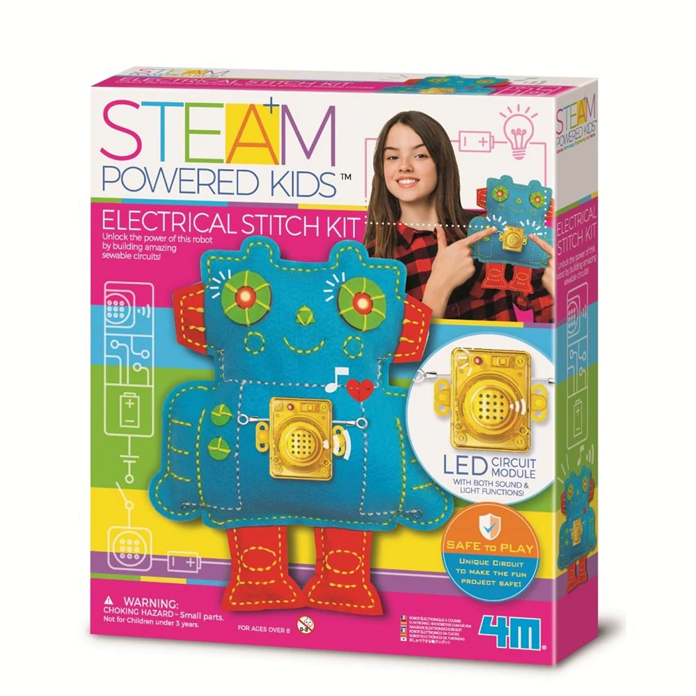 Experimento STEM Robot Para Coser para niños