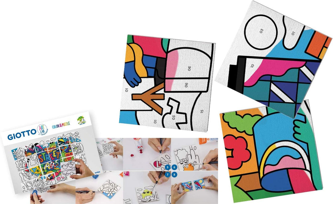 Set De Arte 2 En 1 Lienzo Para Pintar Por Numeros
