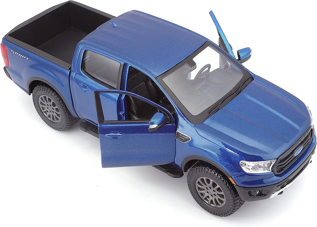 Carro Coleccionable Ford Ranger Azul Escala 1/24
