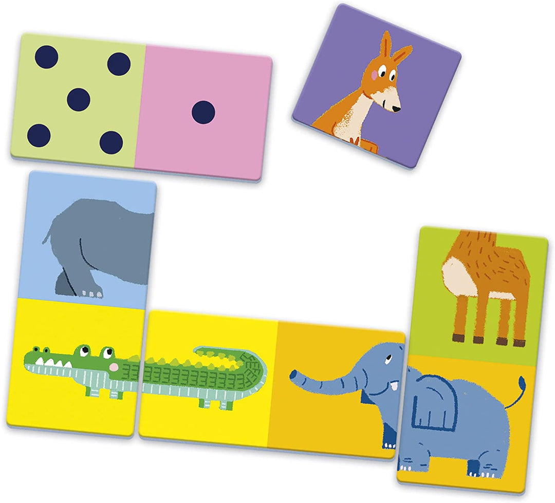 Juego Domino Numeros Y Animales Matematicas Para Niños