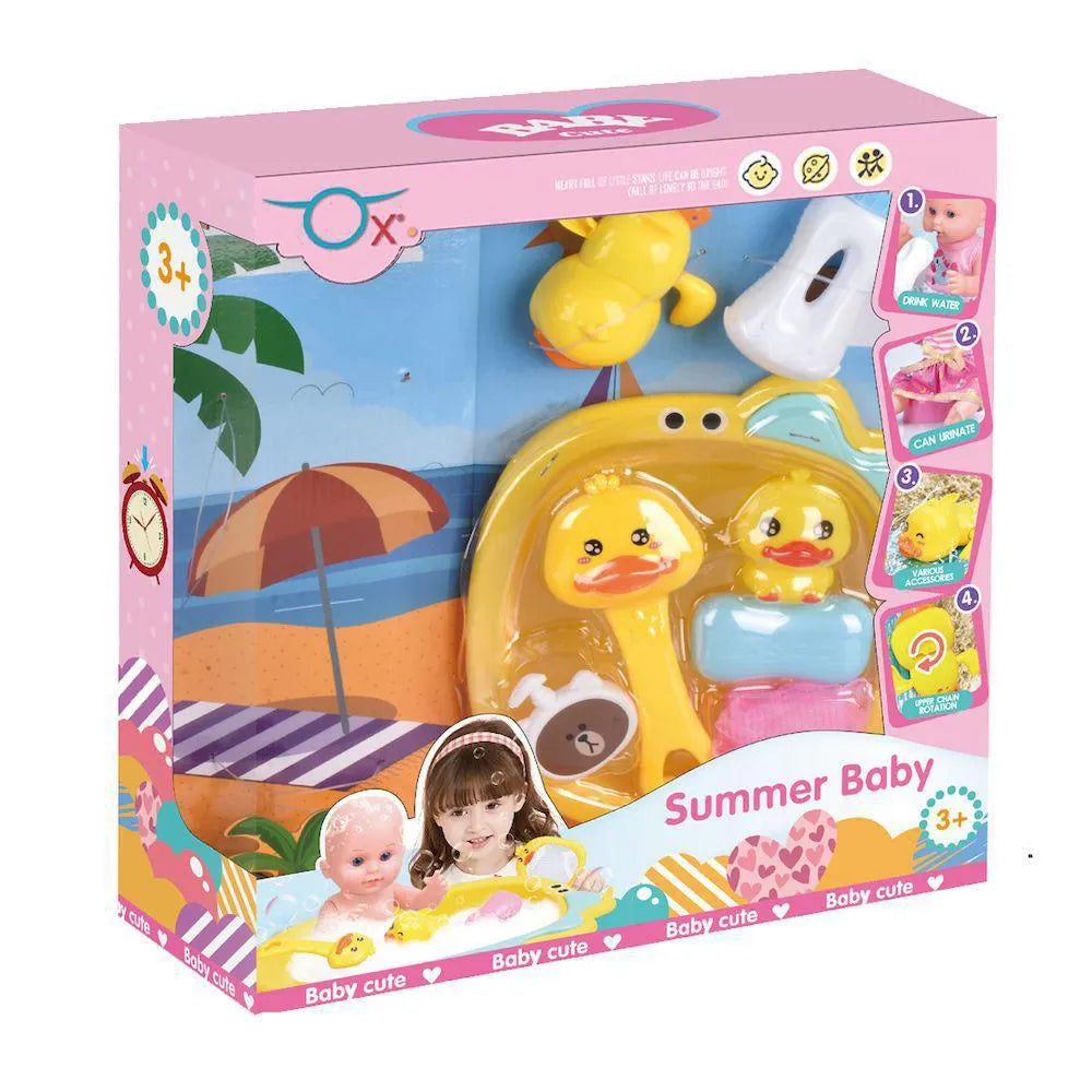 Set Mi Primer Muñeca Hora Del Baño Con Accesorios