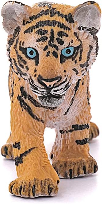 Figura Animales Cachorro De Tigre Pintado A Mano
