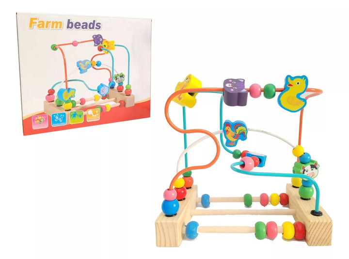 Laberinto 3D Montessori Animales De La Granja