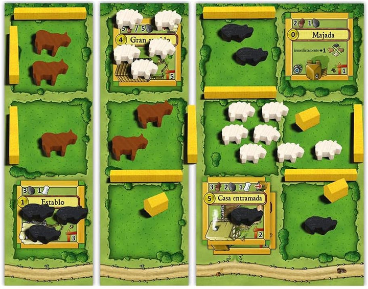 Juego De Mesa Agricola Animales En La Granja