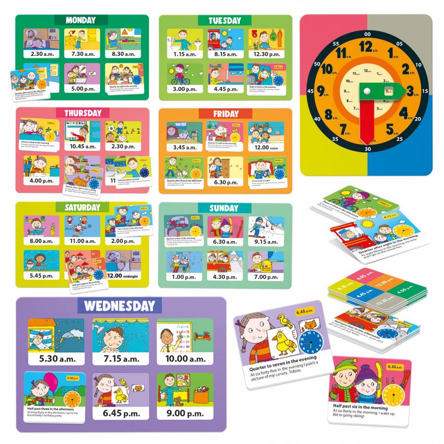 Juego Didactico Bingo Que Hora Es