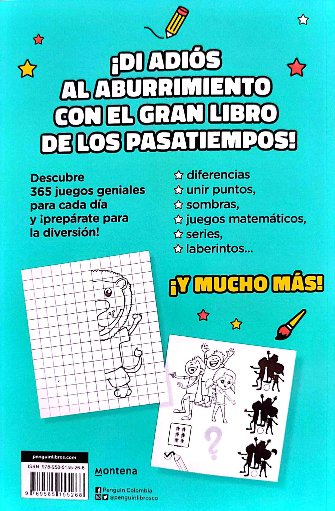 Libro De Pasatiempos 365 Juegos Divertidos