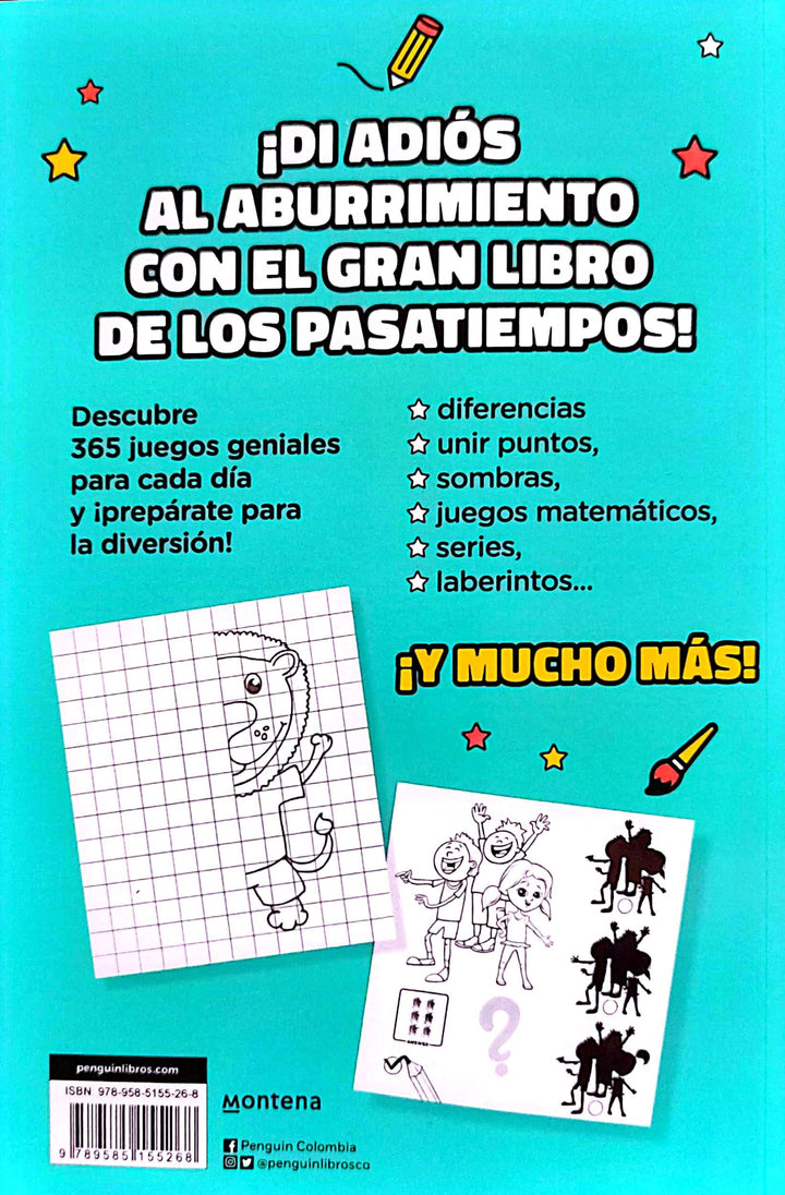 Libro De Pasatiempos 365 Juegos Divertidos