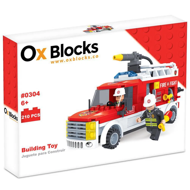 Juego De Construccion Tipo Lego Bomberos 210 piezas