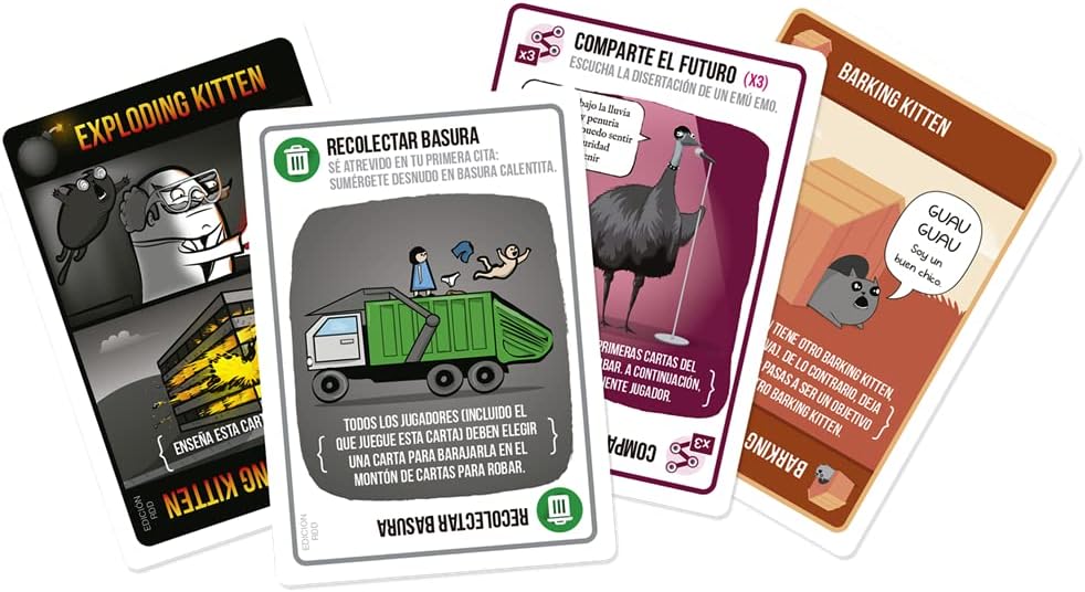 Juego De Mesa Exploding Kittens Recetas Del Desastre