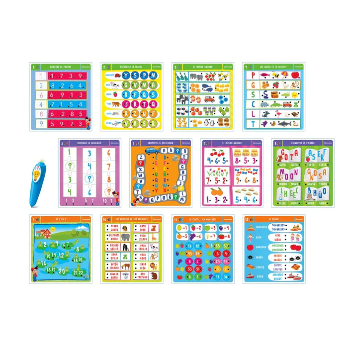 Libro Interactivo Lápiz Mágico Letras Y Números Para Niños