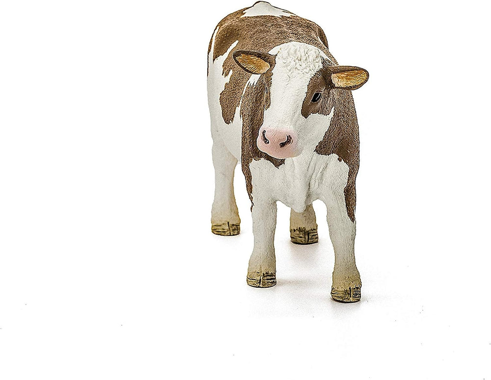 Figura Animales Vaca Fleckvieh Pintado A Mano