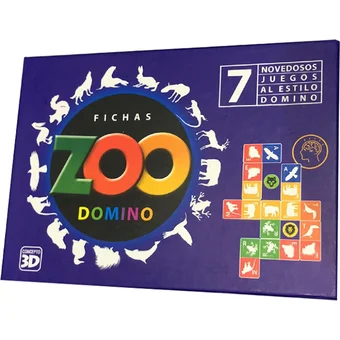 Juego De Mesa Domino 7 en 1 Animales
