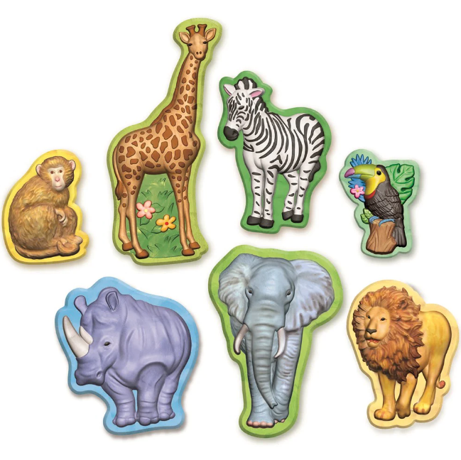 Kit De Arte Moldea Y Pinta Animales De La Selva