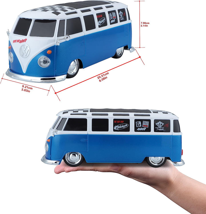 Carro A Control Remoto Volkswagen Van Samba 1:24