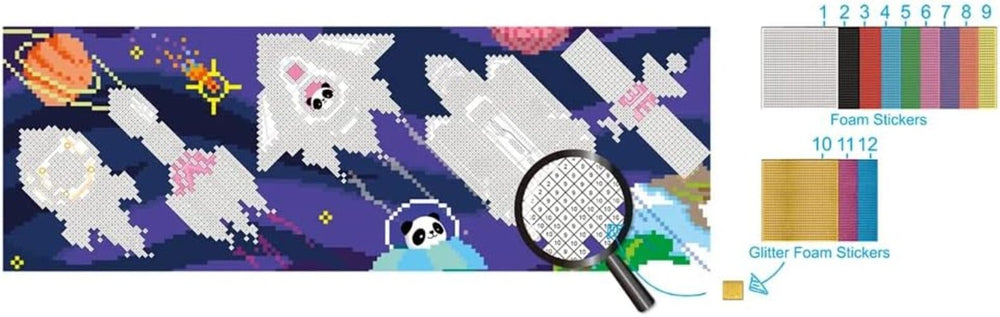 Set Arte Para Pintar Con Stickers Por Numeros El Espacio