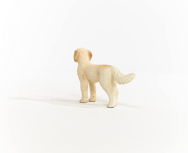 Figura Animales Perro Doodle Dorado Pintado A Mano