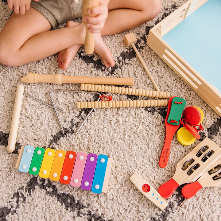 Set De  12 Instrumentos Musicales Madera