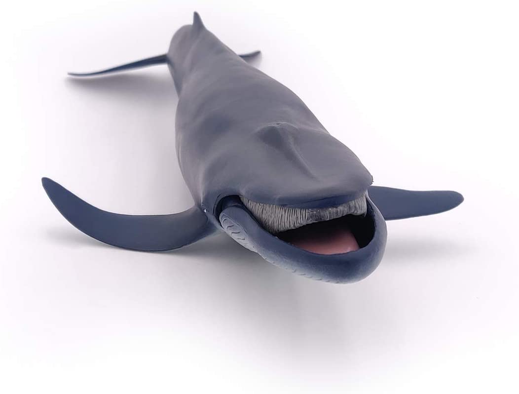 Figura Ballena Azul Grande Pintad a Mano