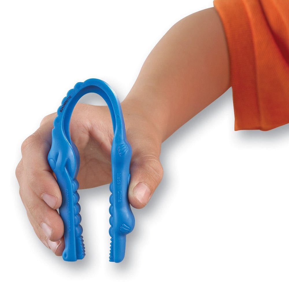 Pinza 1 Unidad Motricidad Fina Gator Amarillo