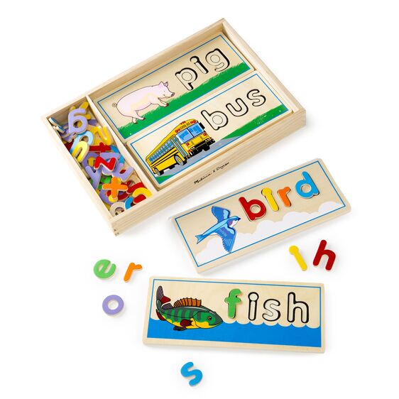 Observa y Encaja las Letras en Madera