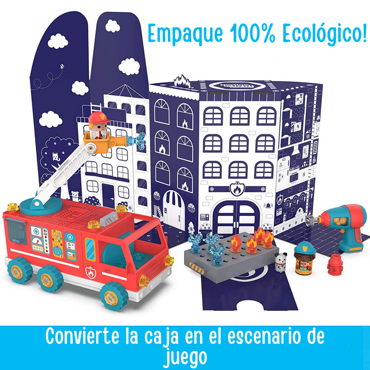 Juego Construye Tu Camión De Bomberos STEM Para Niños