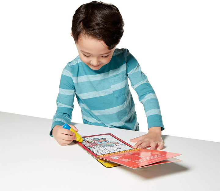 Libro De Actividades Pinta Con Agua Vehículos