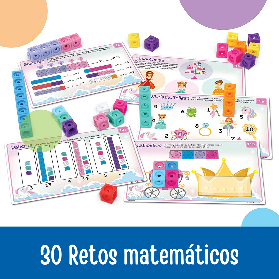 Juego didáctico Matemáticas Cubos Princesas para niños