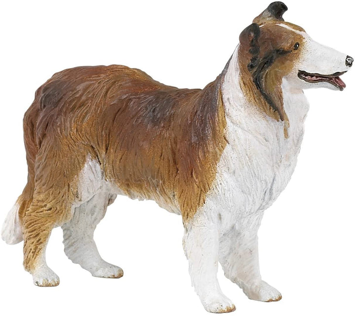 Figura Perro Collie Pintado a Mano