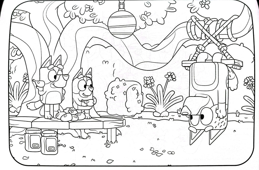 Libro Para Colorear Bluey Juegos Y Diversión