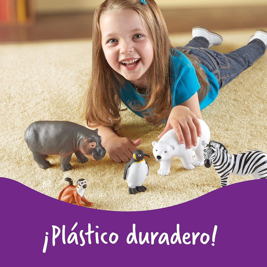 Set Animales Del Zoologico Jumbo Figuras Coleccionables