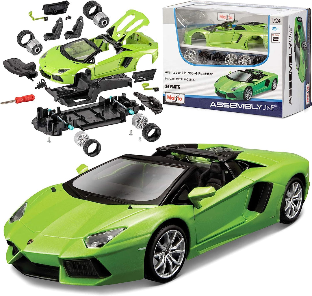 Carro A Escala 1/24 Lamborghini Aventador Lp 700 Para Armar
