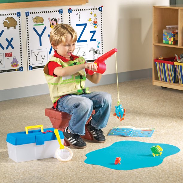 Juego De Pesca Magnético Con Chaleco Para Niños Niñas