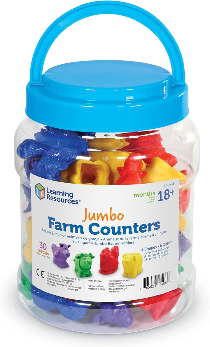 Juego Montessori Animales De La Granja Jumbo