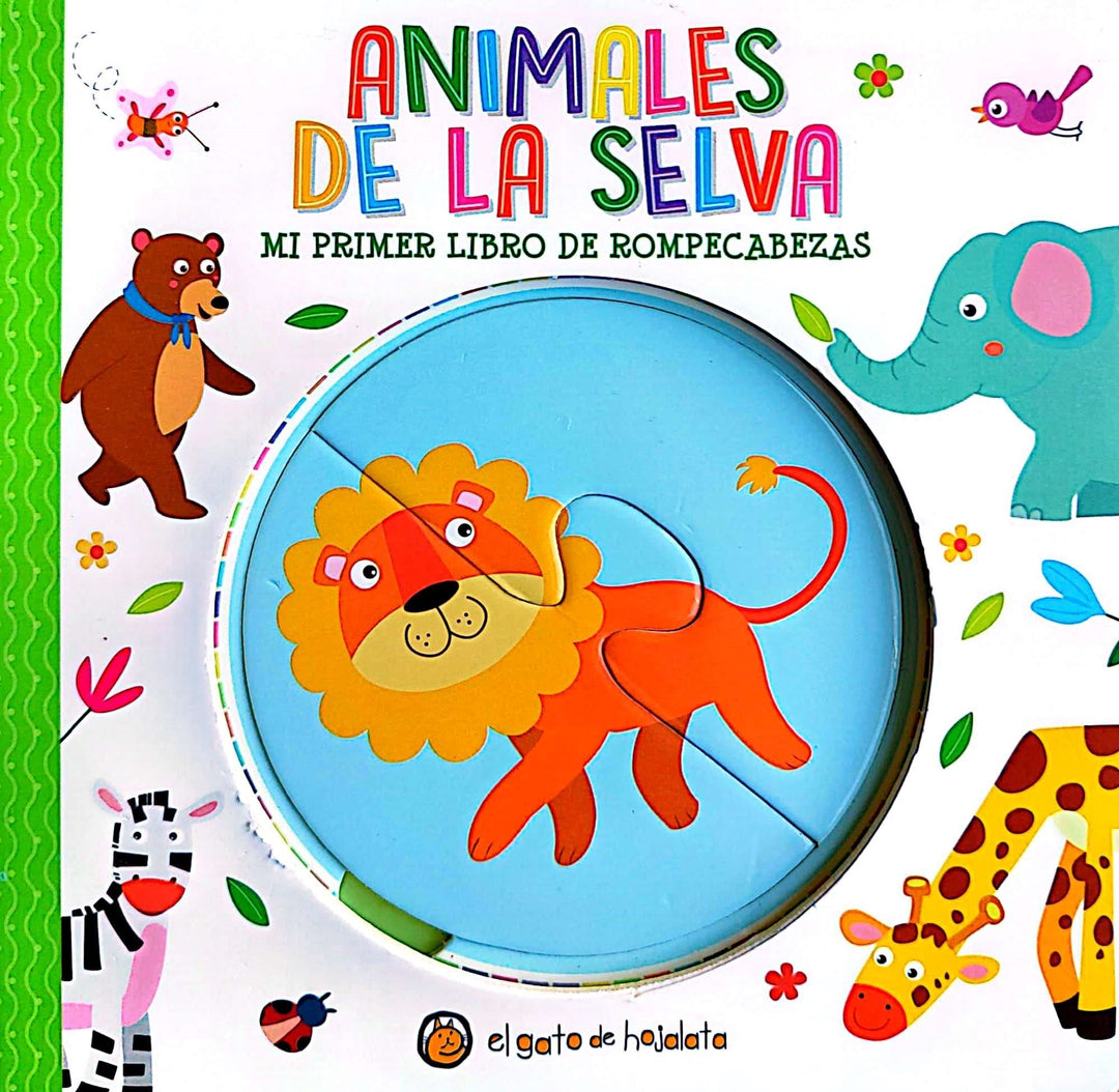 Libro y Rompecabezas Animales Selva
