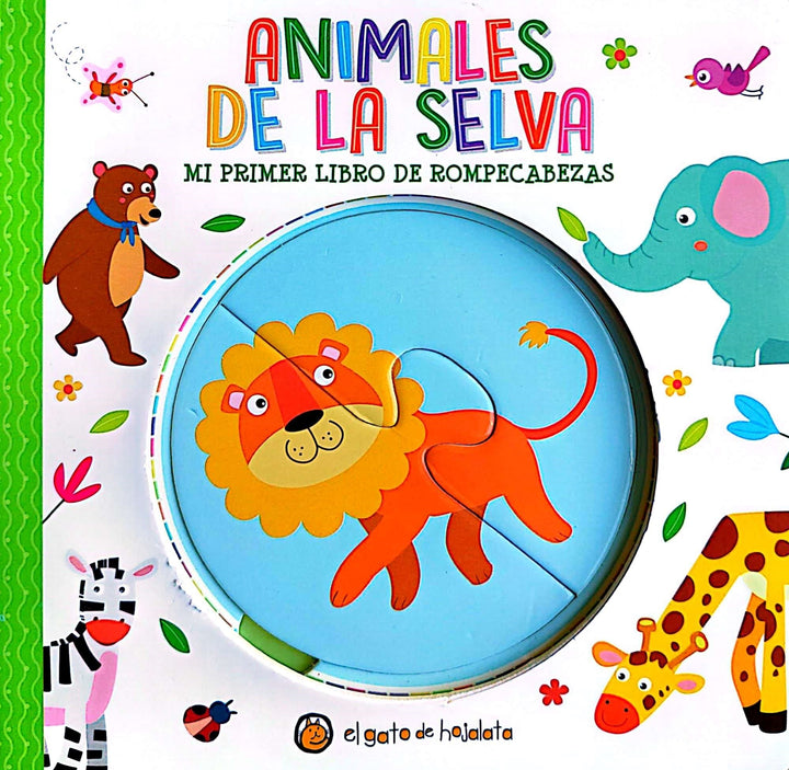 Libro y Rompecabezas Animales Selva