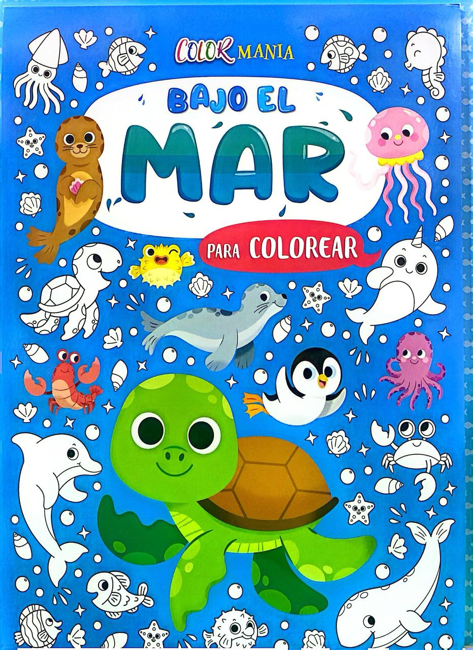 Libro Para Colorear Diversion Bajo Del Mar