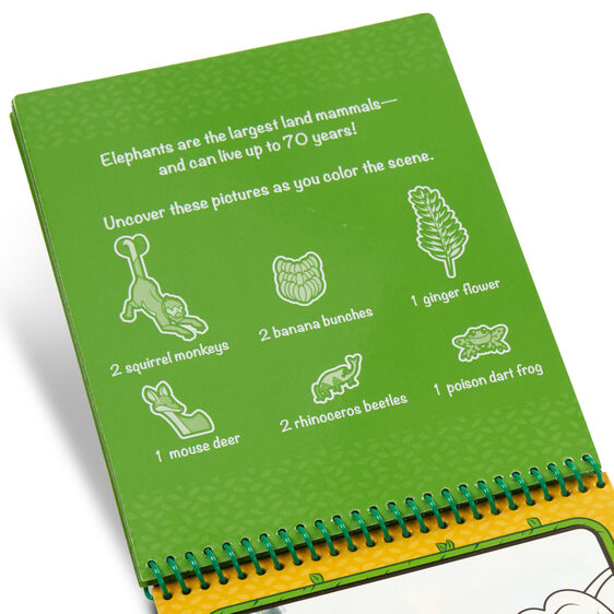 Libro para Pintar con Agua la Selva