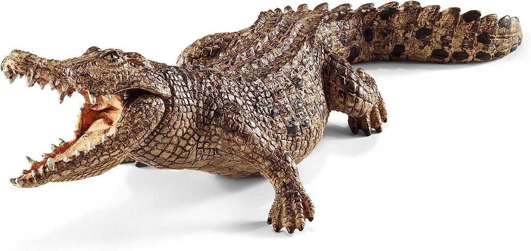 Figura Animales Cocodrilo Pintado A Mano