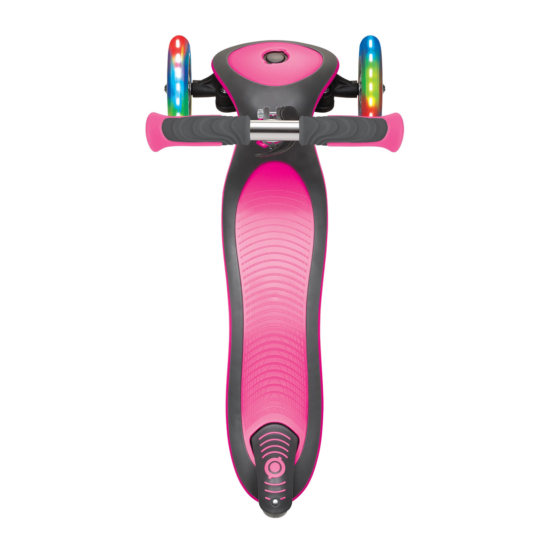 Patineta Globber Elite Con Luces Rosada