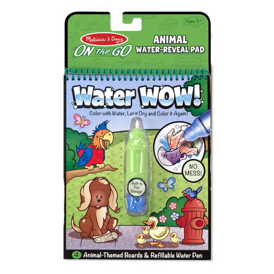 Libro De Actividades Pinta Con Agua Mascotas