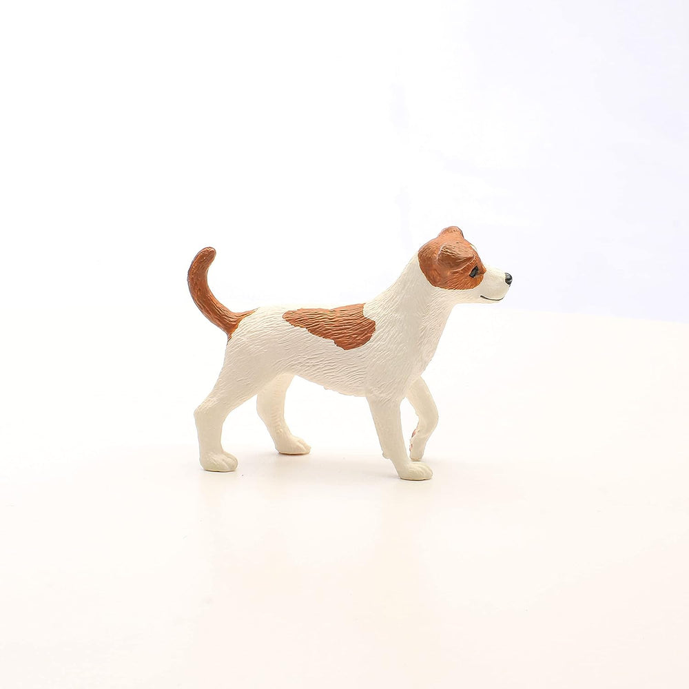 Figura Animales Perro Jack Russell Terrier Macho Pintado A Mano
