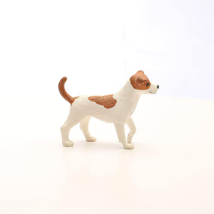 Figura Animales Perro Jack Russell Terrier Macho Pintado A Mano