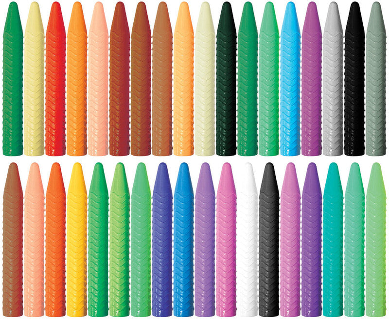 Caja De 36 Crayones Texturizados