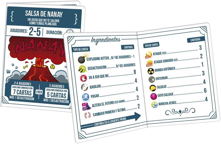Juego De Mesa Exploding Kittens Recetas Del Desastre