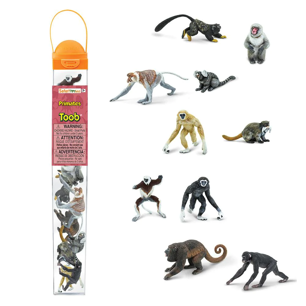Figuras Animales Primates Pintado a Mano
