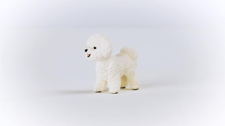 Figura Animales Perro Bichon Frise Pintado A Mano