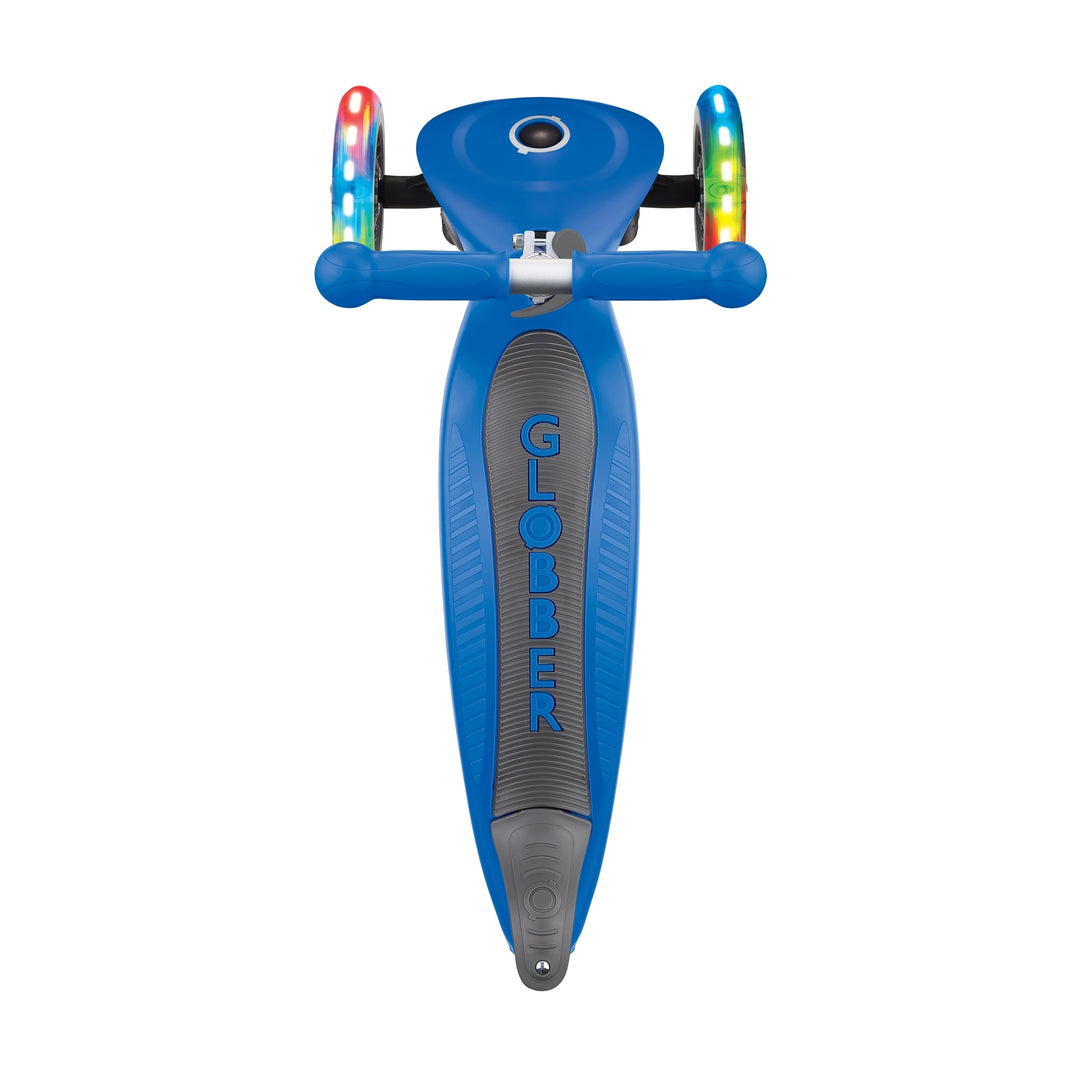 Patineta Globber Junior Con Luces Azul