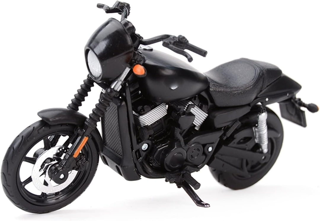 Moto A Escala 1:12 Harley Davidson Negro Motos De Colección