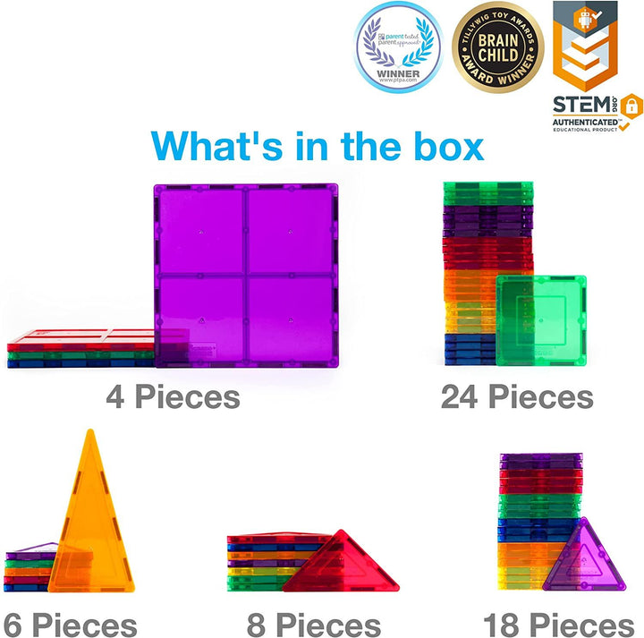 Juego De Construccion Magnetico 60 Piezas