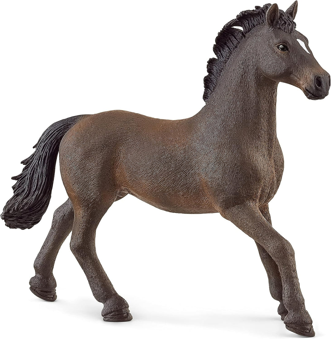 Figura Animales Caballo Oldenburger  Pintado A Mano